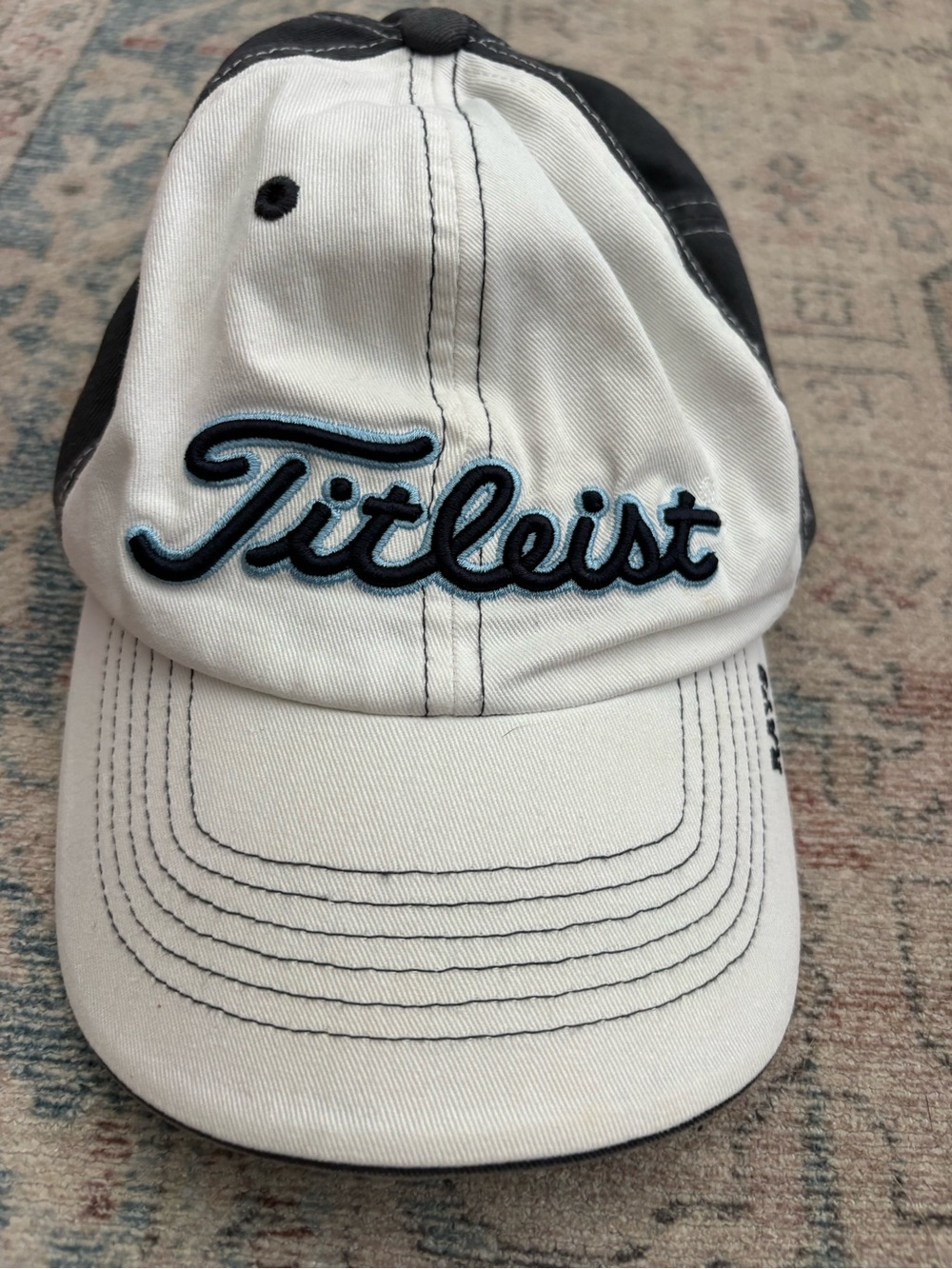 Titleist Tampa Bay Rays White and Black Cap with Blue Logo Os